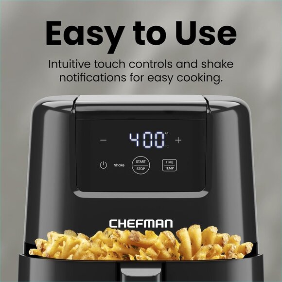 NEW Chefman 2 Quart Small Compact Countertop Digital TurboFry Touch Air Fryer - Picture 4 of 15